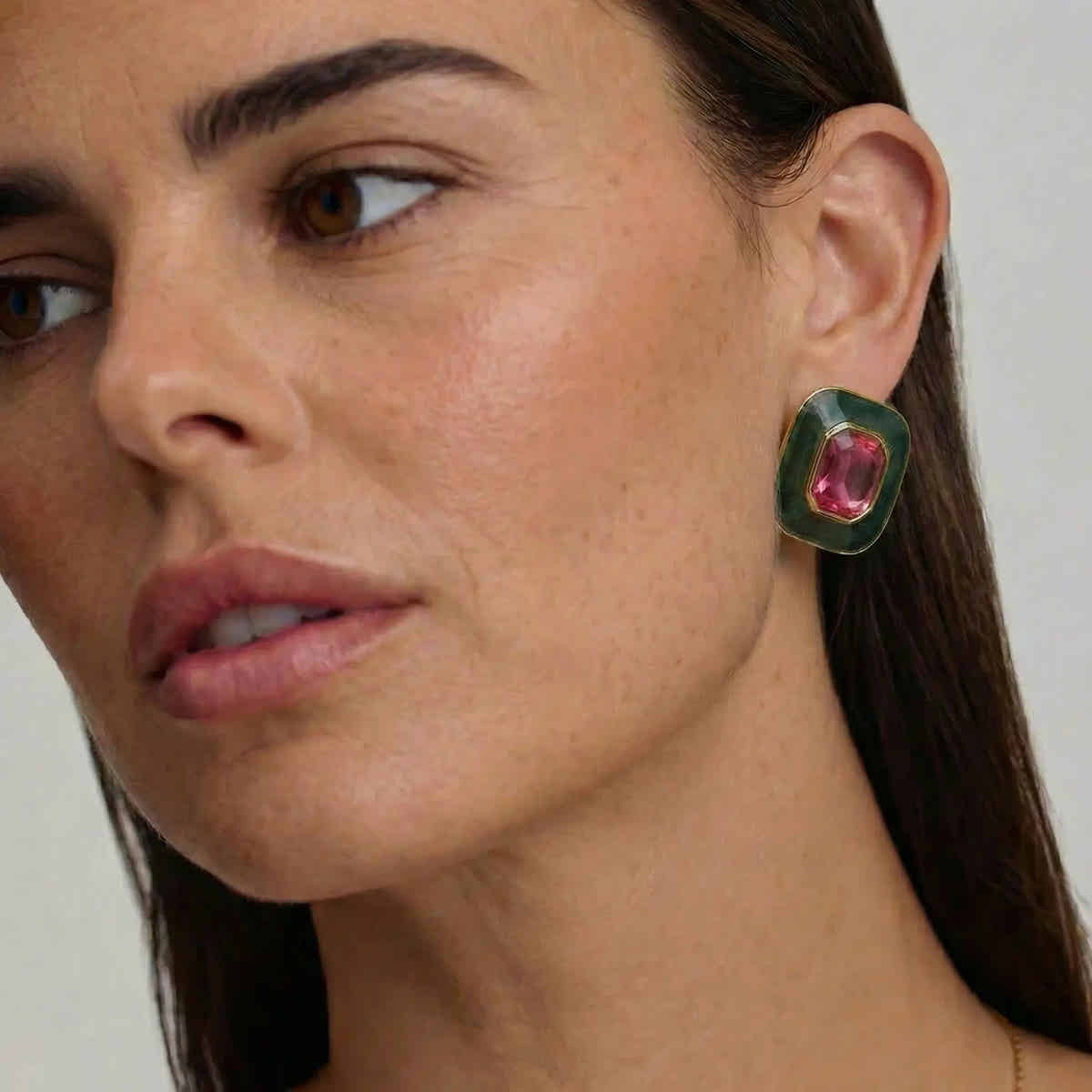 Crimson Noel Elegance Earrings - Voisson