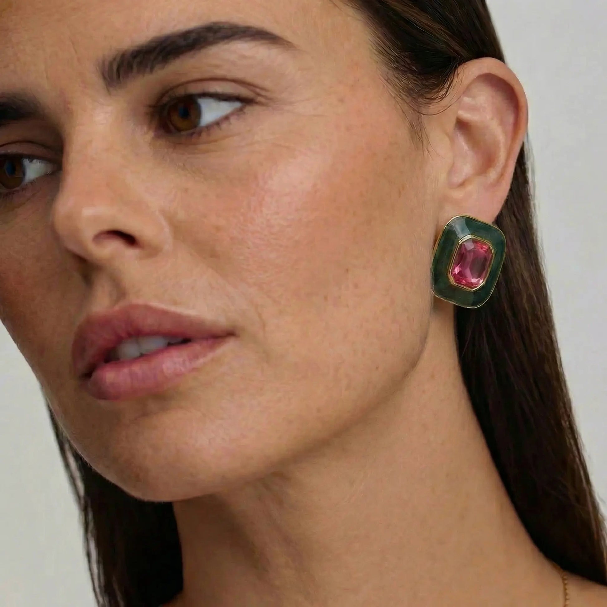 Crimson Noel Elegance Earrings - Voisson