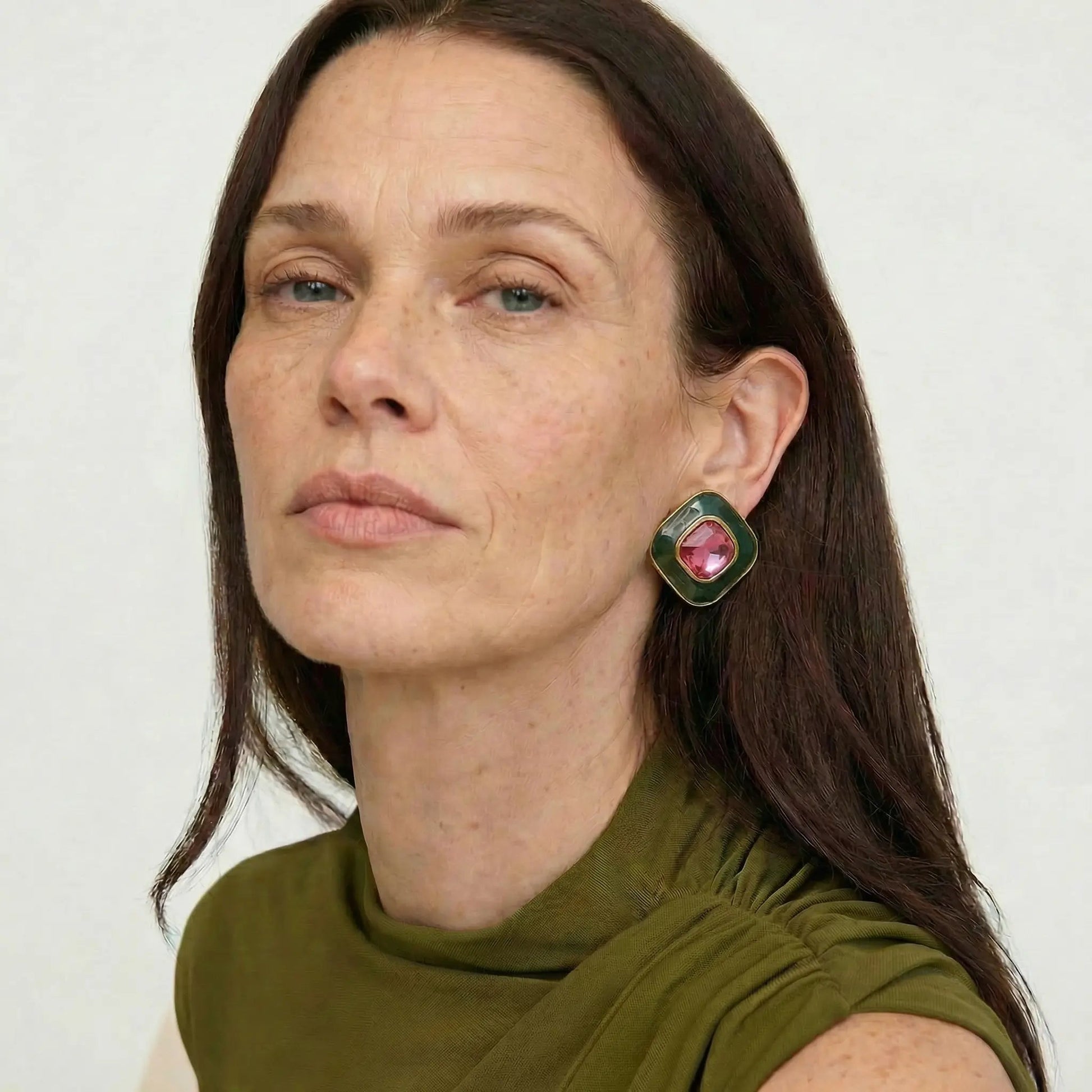Crimson Noel Elegance Earrings - Voisson