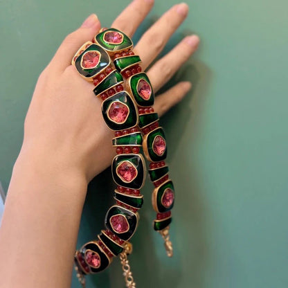 Crimson Noel Elegance Necklace - Voisson