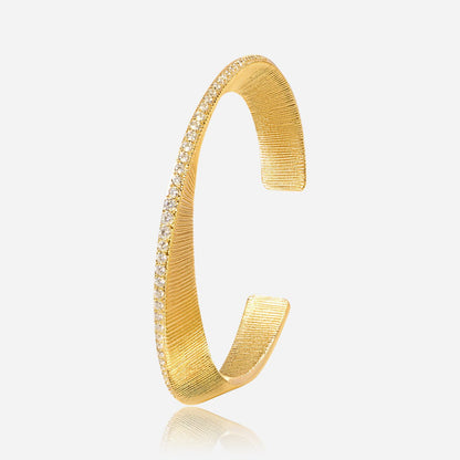 Crystal Arc Cuff Bracelet - Voisson