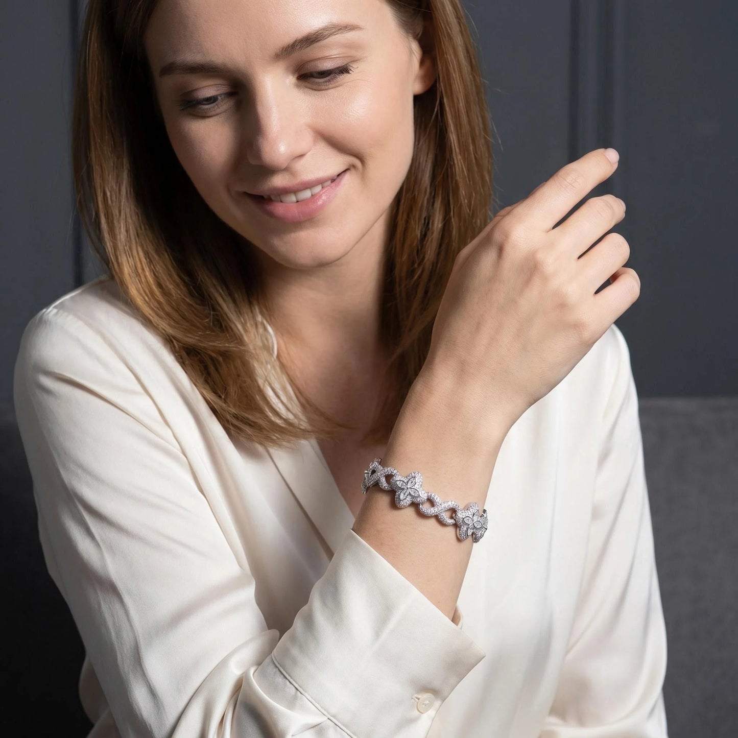 Crystal Blossom Bracelet - Voisson