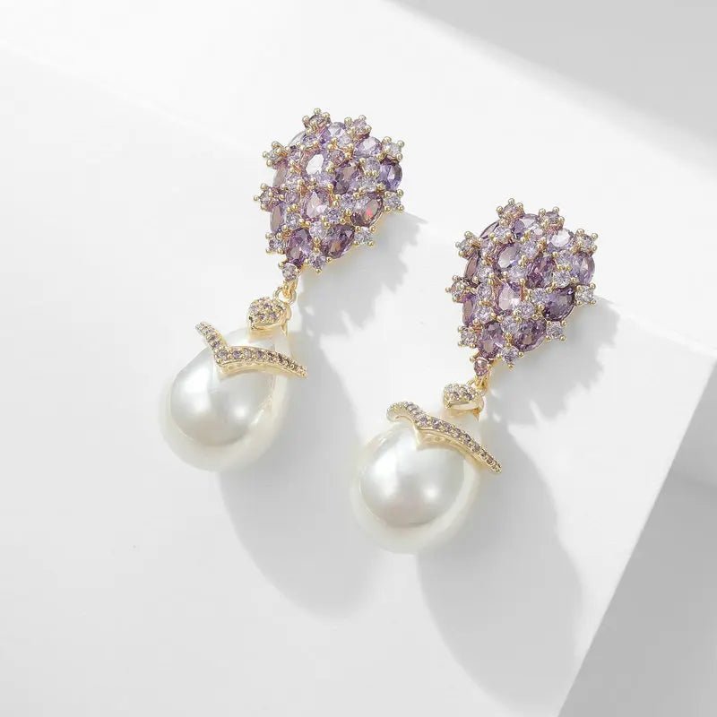 Crystal Cluster Pearl Drops - Voisson