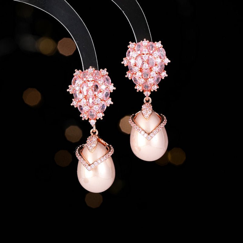 Crystal Cluster Pearl Drops - Voisson