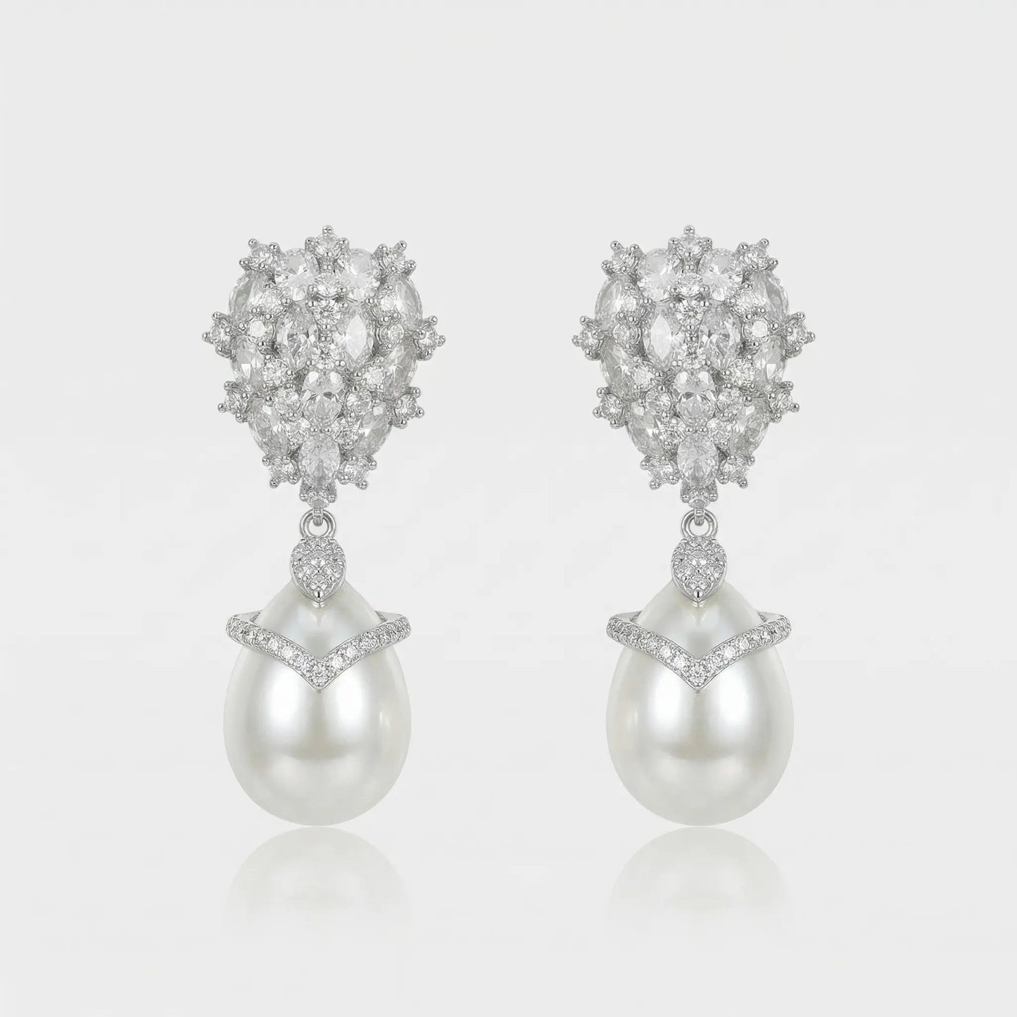 Crystal Cluster Pearl Drops - Voisson