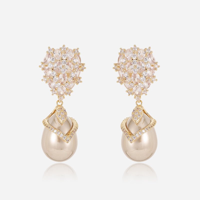 Crystal Cluster Pearl Drops - Voisson