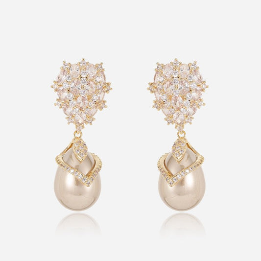 Crystal Cluster Pearl Drops - Voisson