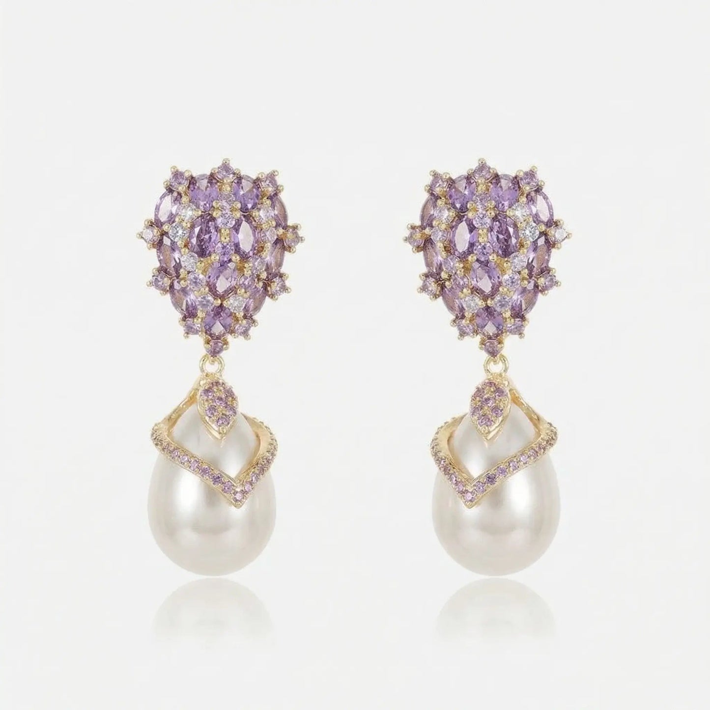 Crystal Cluster Pearl Drops - Voisson