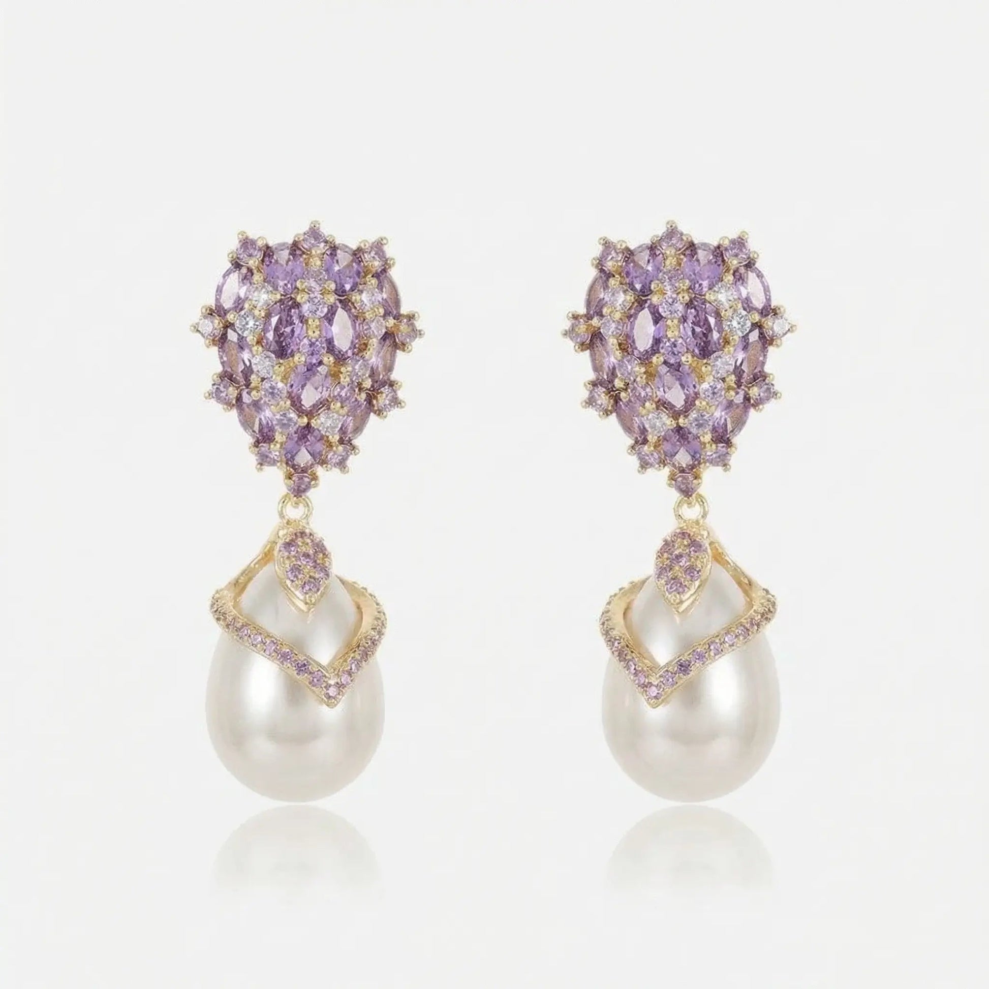 Crystal Cluster Pearl Drops - Voisson