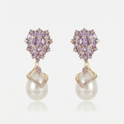 Crystal Cluster Pearl Drops - Voisson