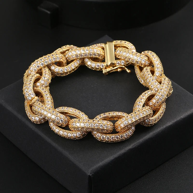 Crystal Curb Bracelet - Voisson