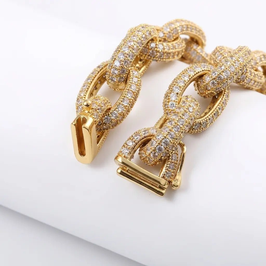 Crystal Curb Bracelet - Voisson