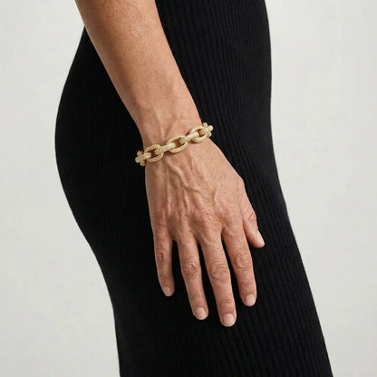Crystal Curb Bracelet - Voisson