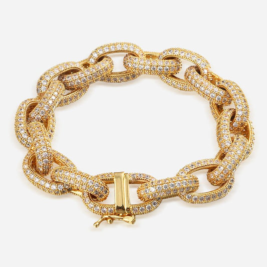 Crystal Curb Bracelet - Voisson