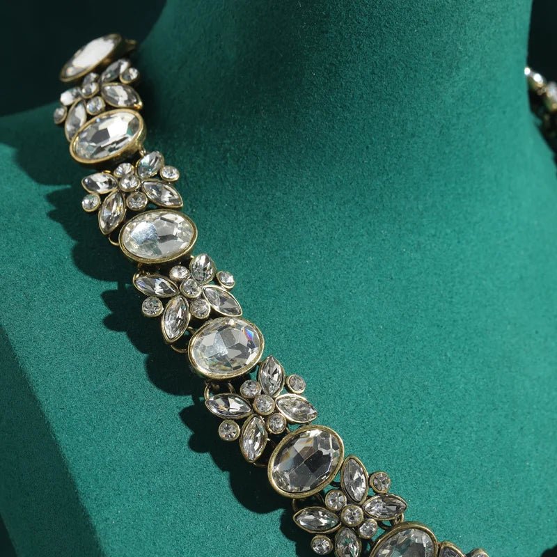 Crystal Garden Collar Necklace - Voisson