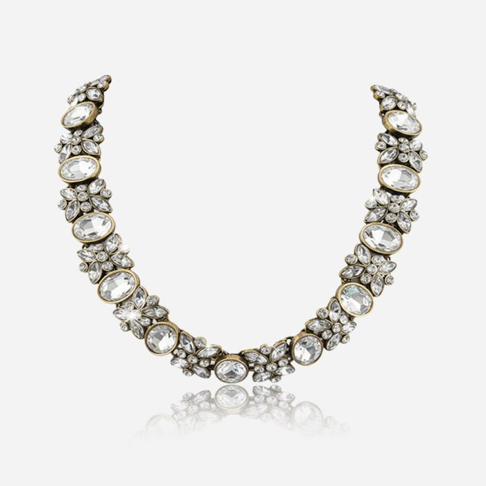 Crystal Garden Collar Necklace - Voisson