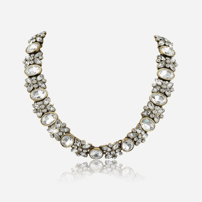 Crystal Garden Collar Necklace - Voisson