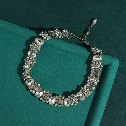 Crystal Garden Collar Necklace - Voisson