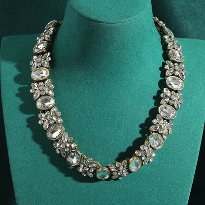 Crystal Garden Collar Necklace - Voisson