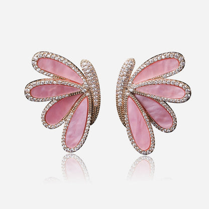 Crystal Lotus Earrings - Voisson