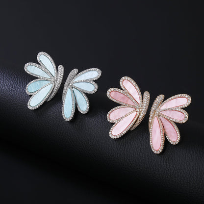 Crystal Lotus Earrings - Voisson