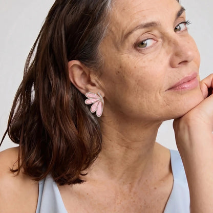 Crystal Lotus Earrings - Voisson