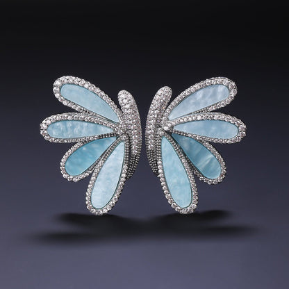 Crystal Lotus Earrings - Voisson