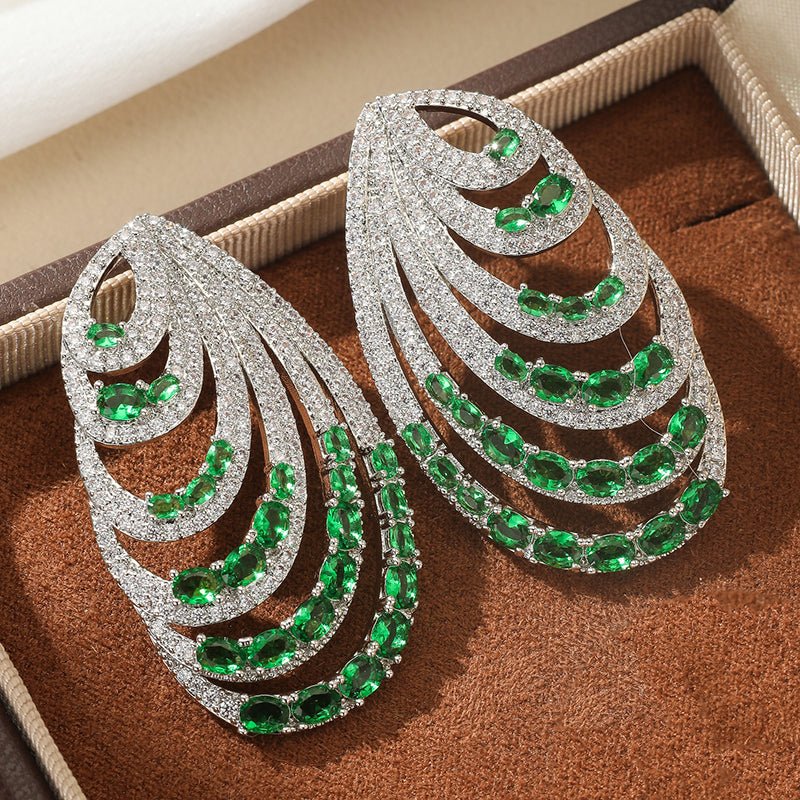 Crystal Opera Cascade Earrings - Voisson