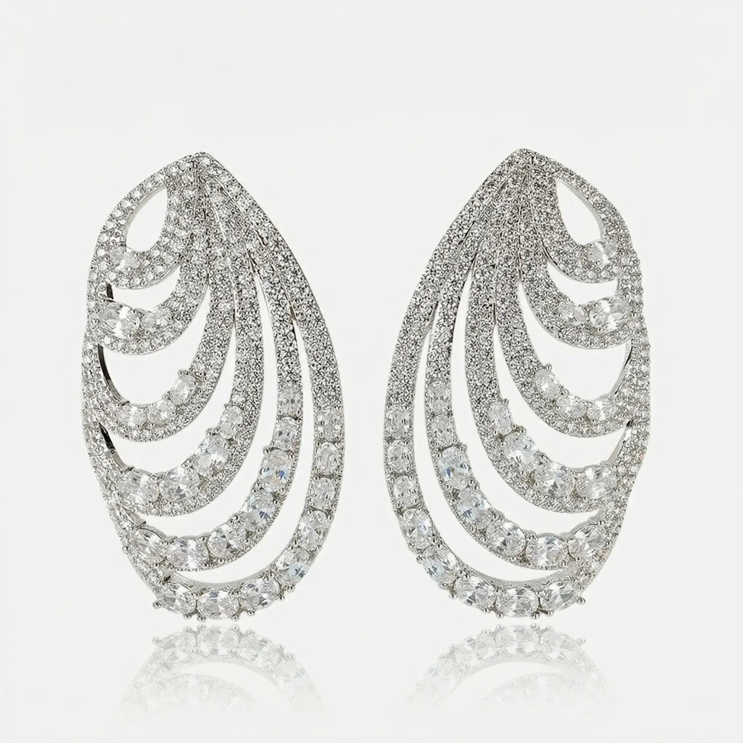 Crystal Opera Cascade Earrings - Voisson