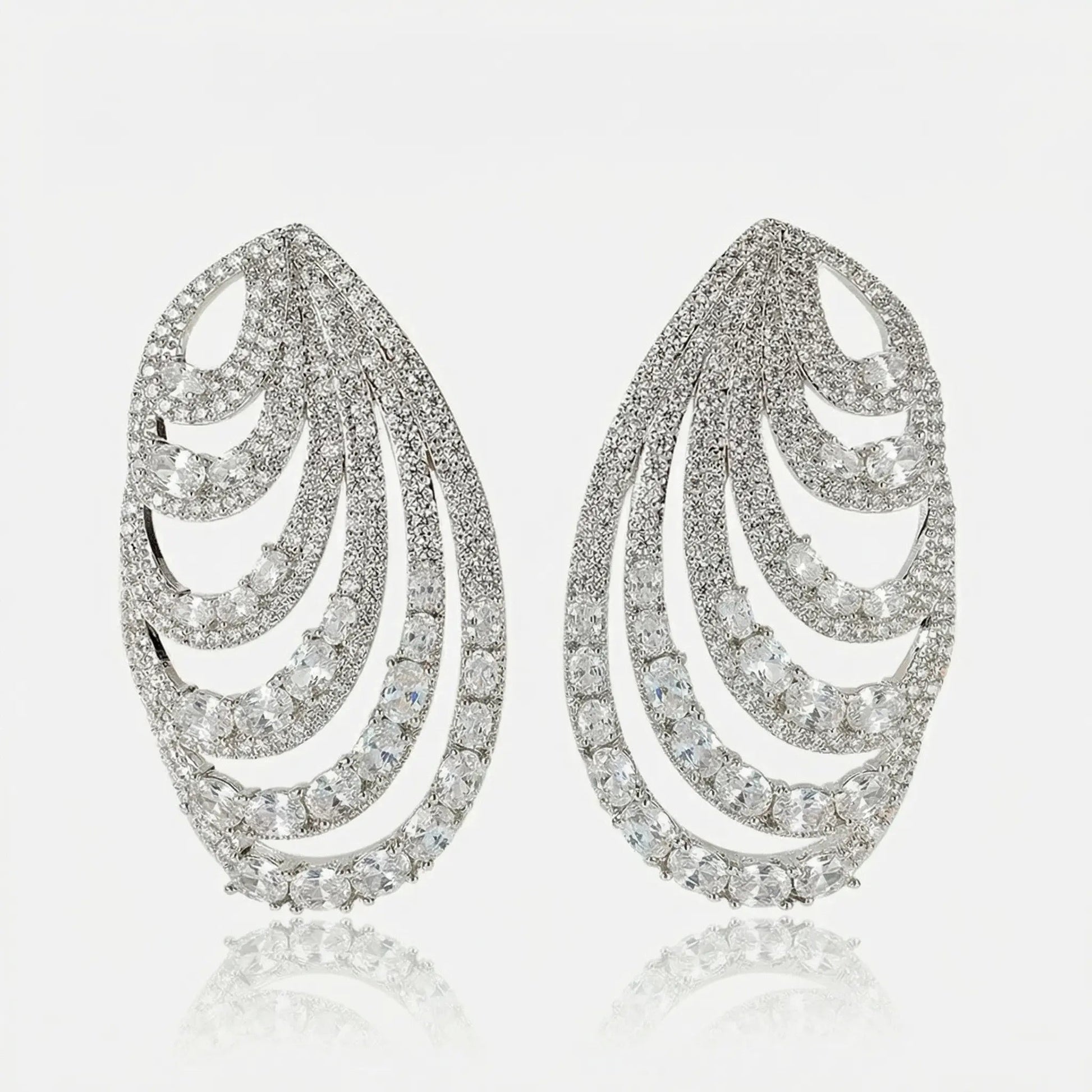 Crystal Opera Cascade Earrings - Voisson