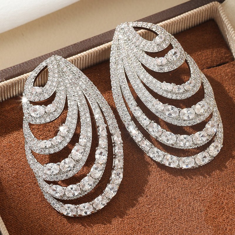Crystal Opera Cascade Earrings - Voisson