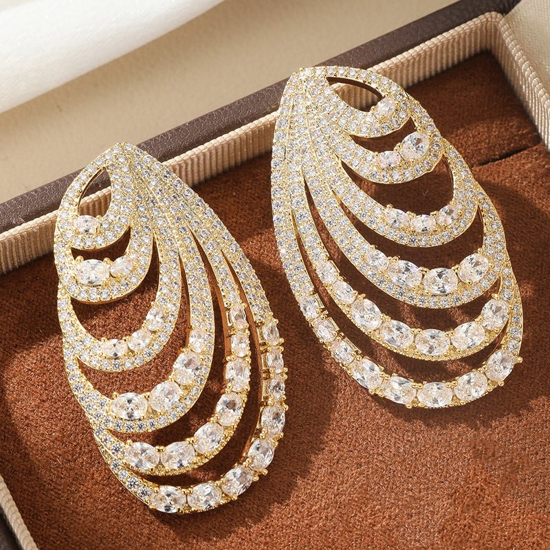 Crystal Opera Cascade Earrings - Voisson