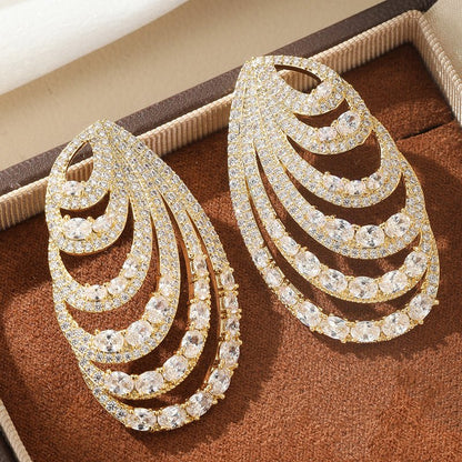 Crystal Opera Cascade Earrings - Voisson