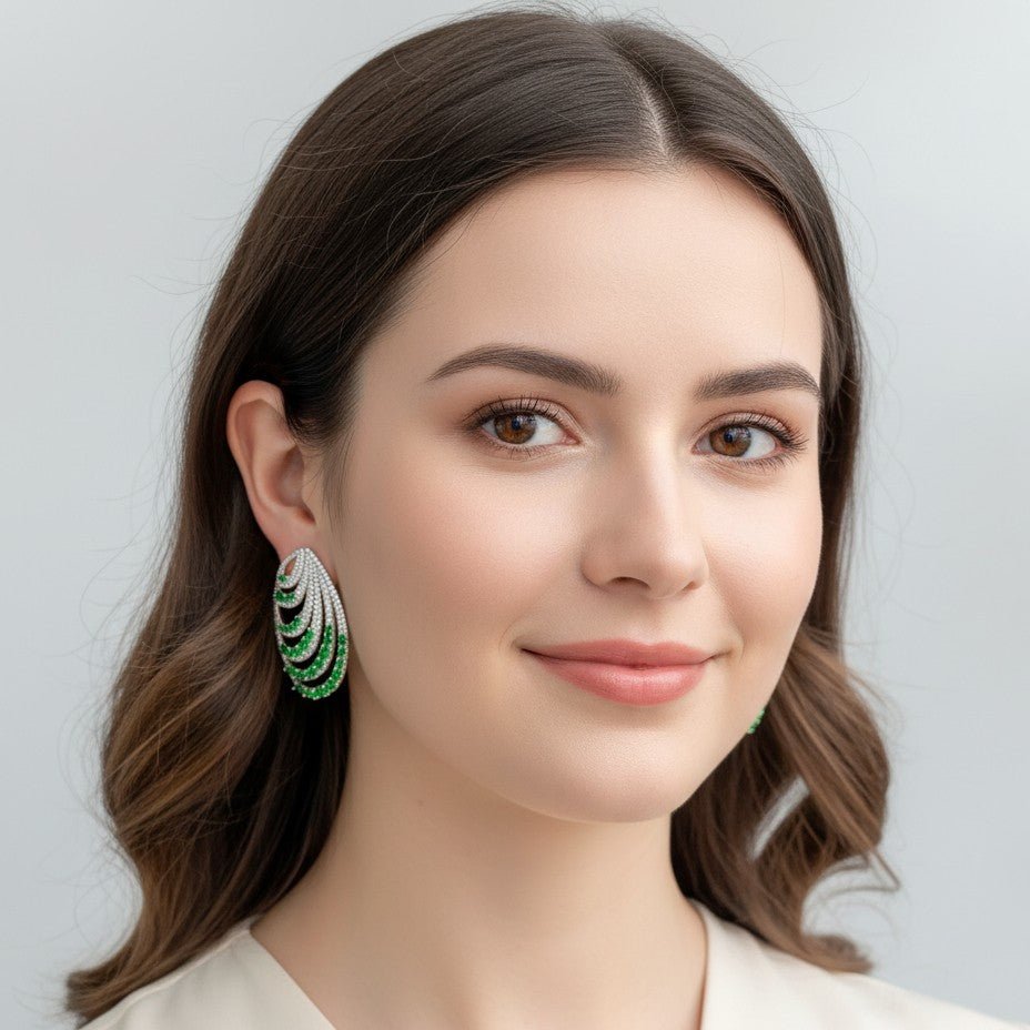Crystal Opera Cascade Earrings - Voisson