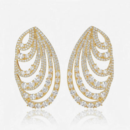 Crystal Opera Cascade Earrings - Voisson