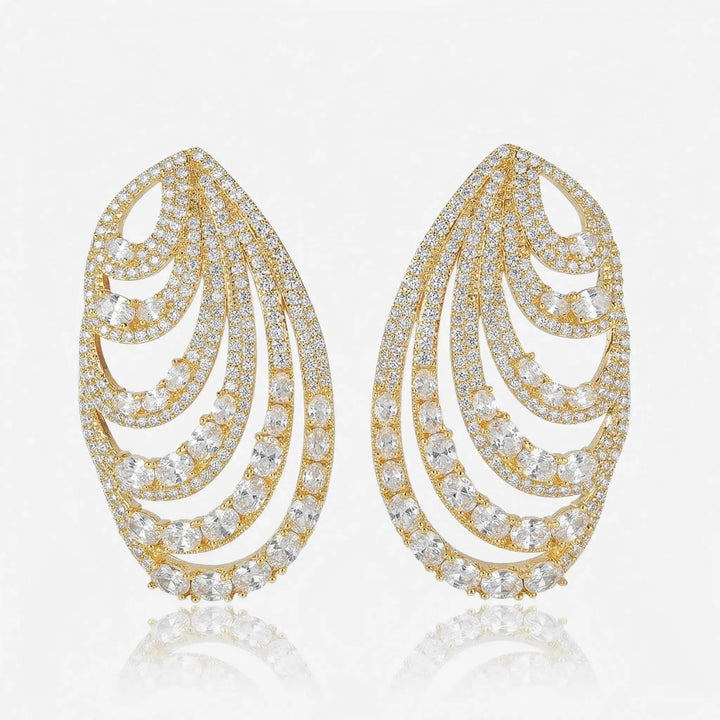 Crystal Opera Cascade Earrings - Voisson