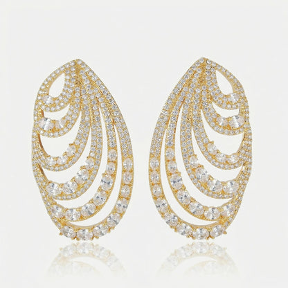 Crystal Opera Cascade Earrings - Voisson