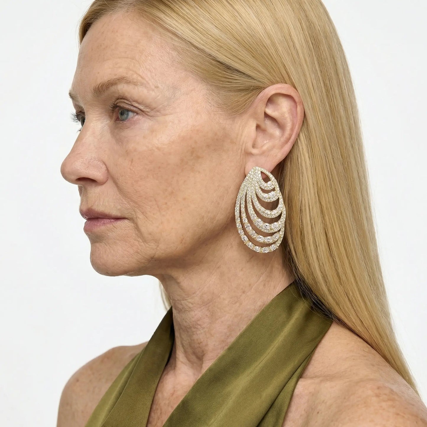 Crystal Opera Cascade Earrings - Voisson