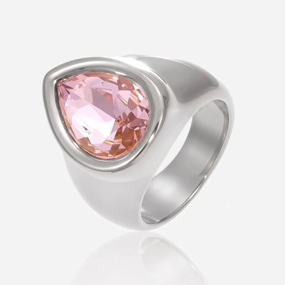 Crystal Teardrop Ring - Voisson