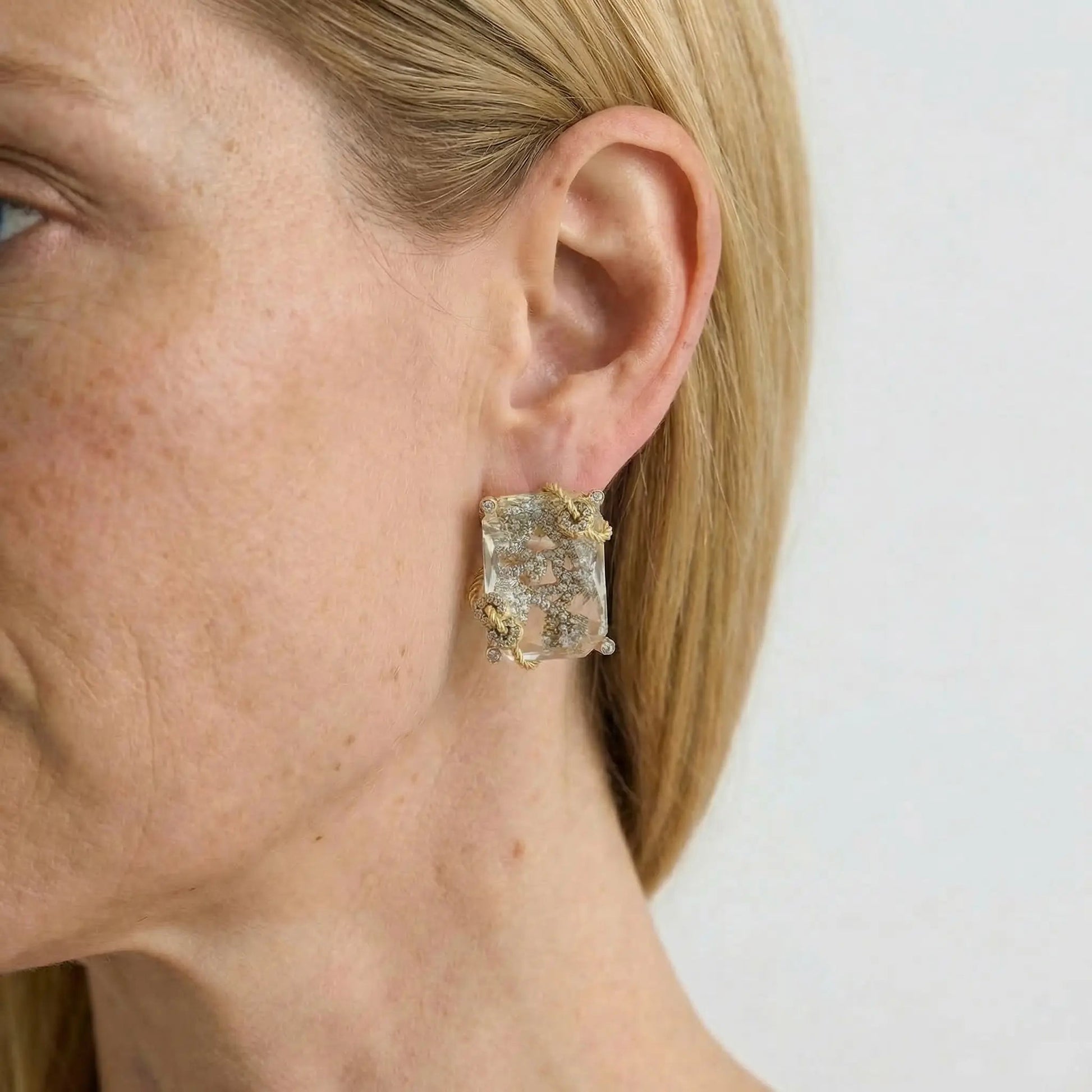 Crystal Vault Vintage Earrings - Voisson