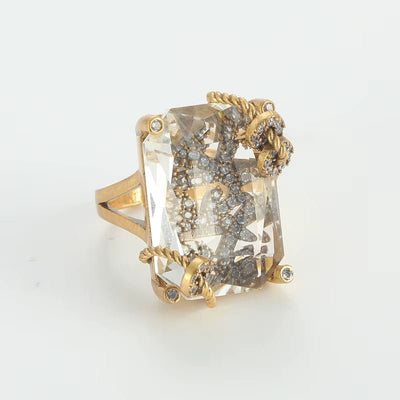 Crystal Vault Vintage Ring - Voisson