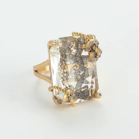 Crystal Vault Vintage Ring - Voisson