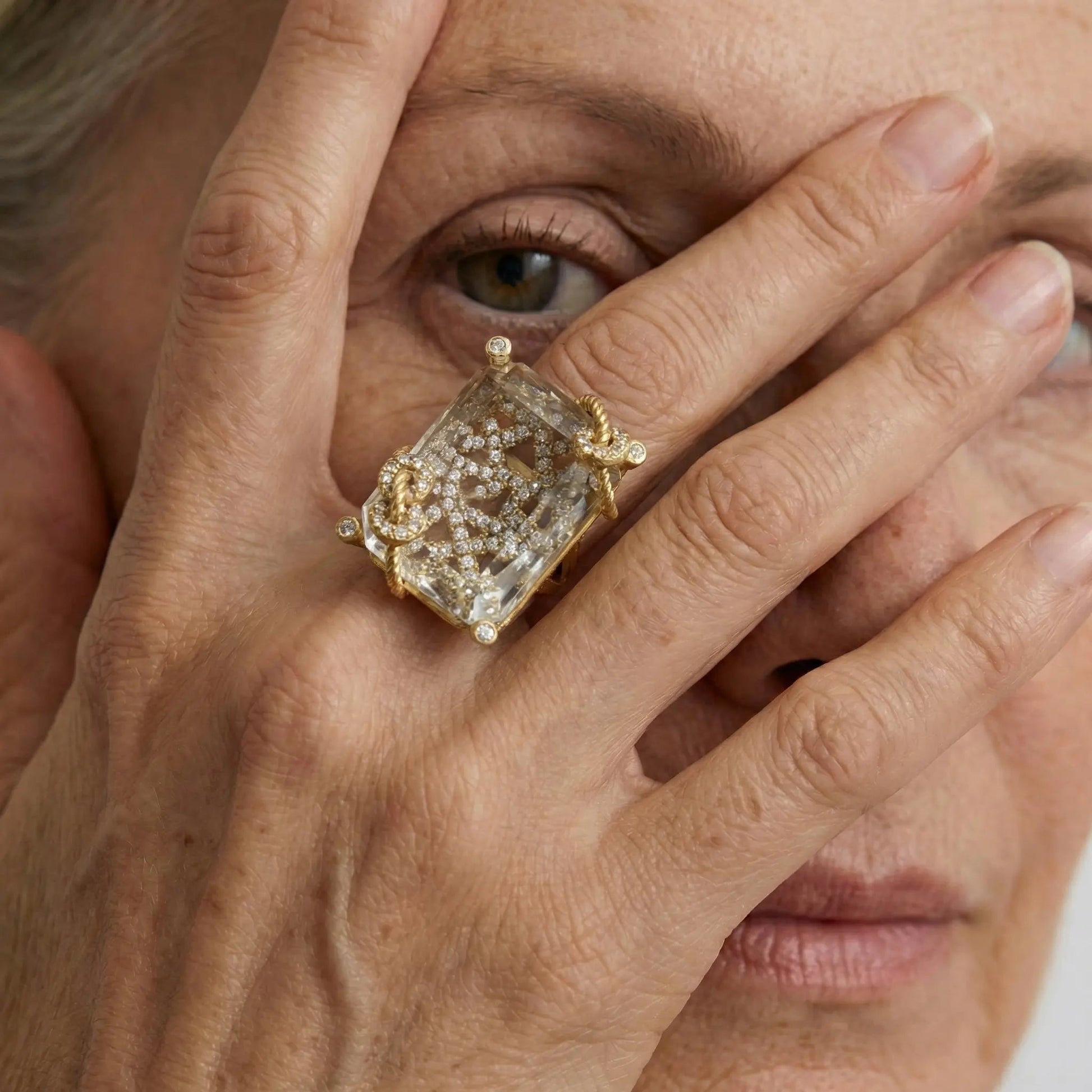 Crystal Vault Vintage Ring - Voisson