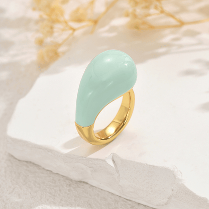 Dew Drop Enamel Ring - Voisson