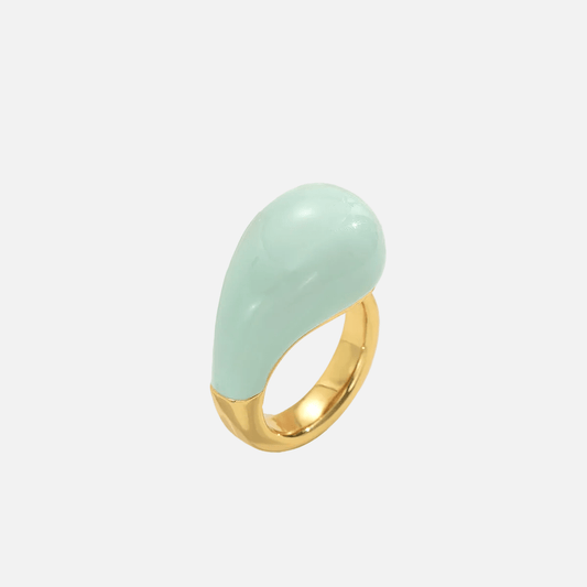 Dew Drop Enamel Ring - Voisson