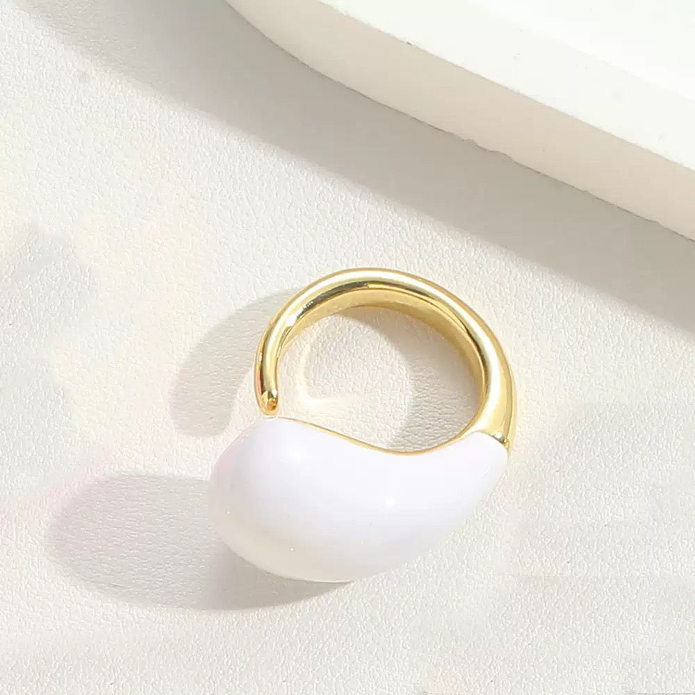 Dew Drop Enamel Ring - Voisson