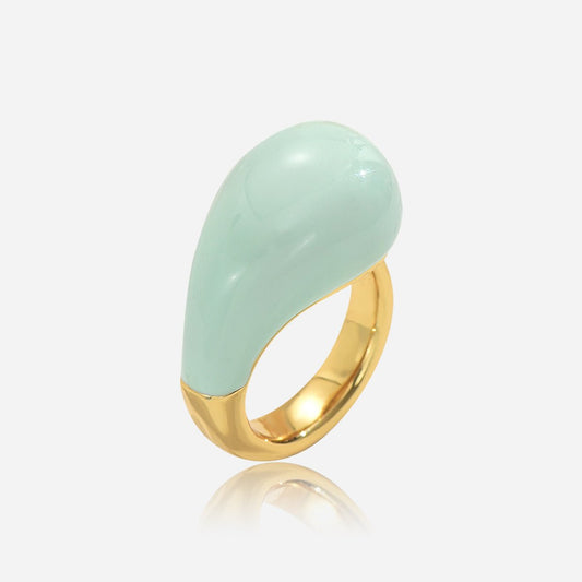 Dew Drop Enamel Ring - Voisson