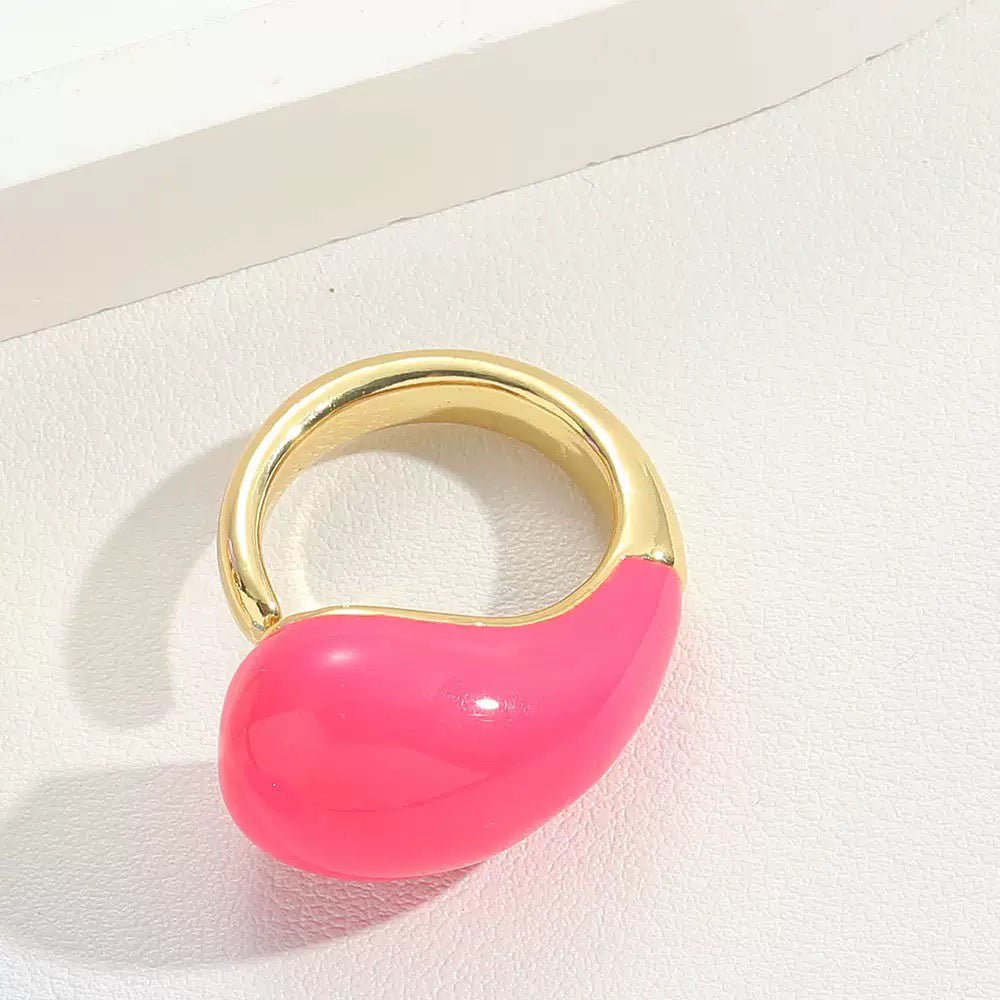 Dew Drop Enamel Ring - Voisson