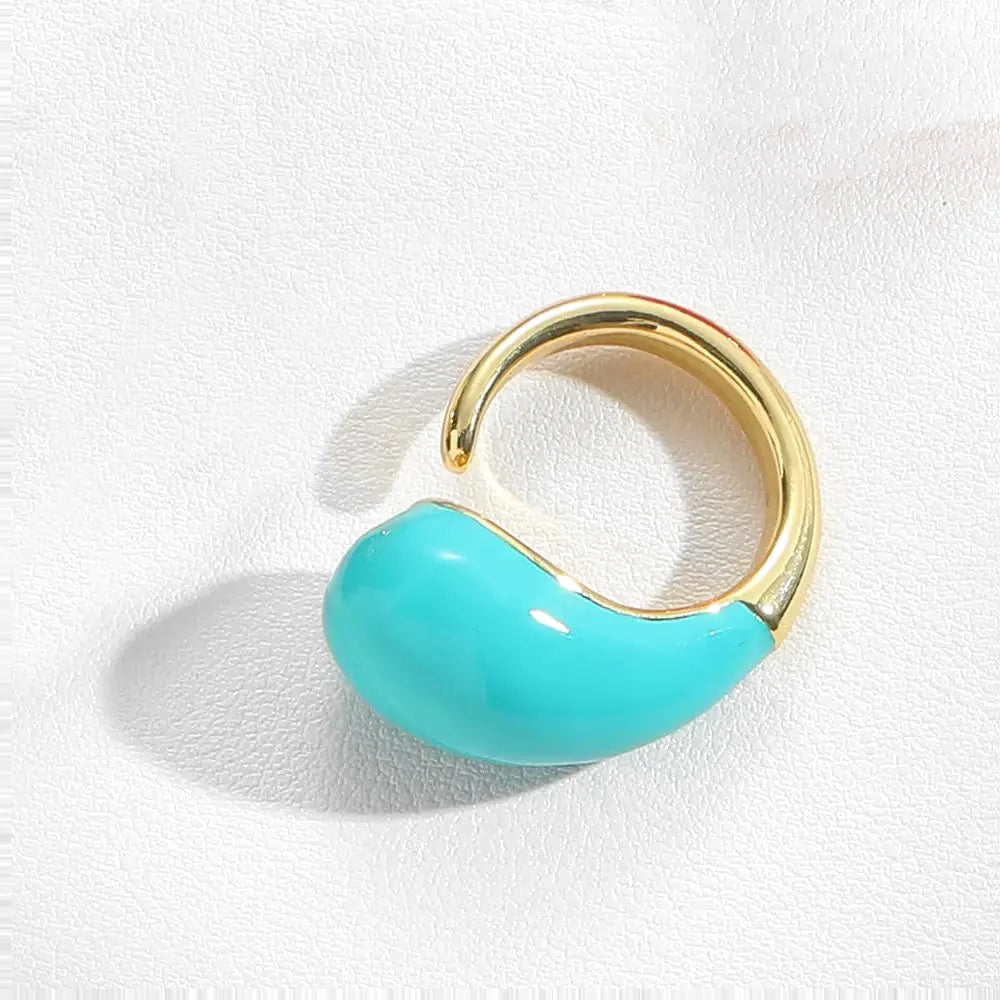 Dew Drop Enamel Ring - Voisson