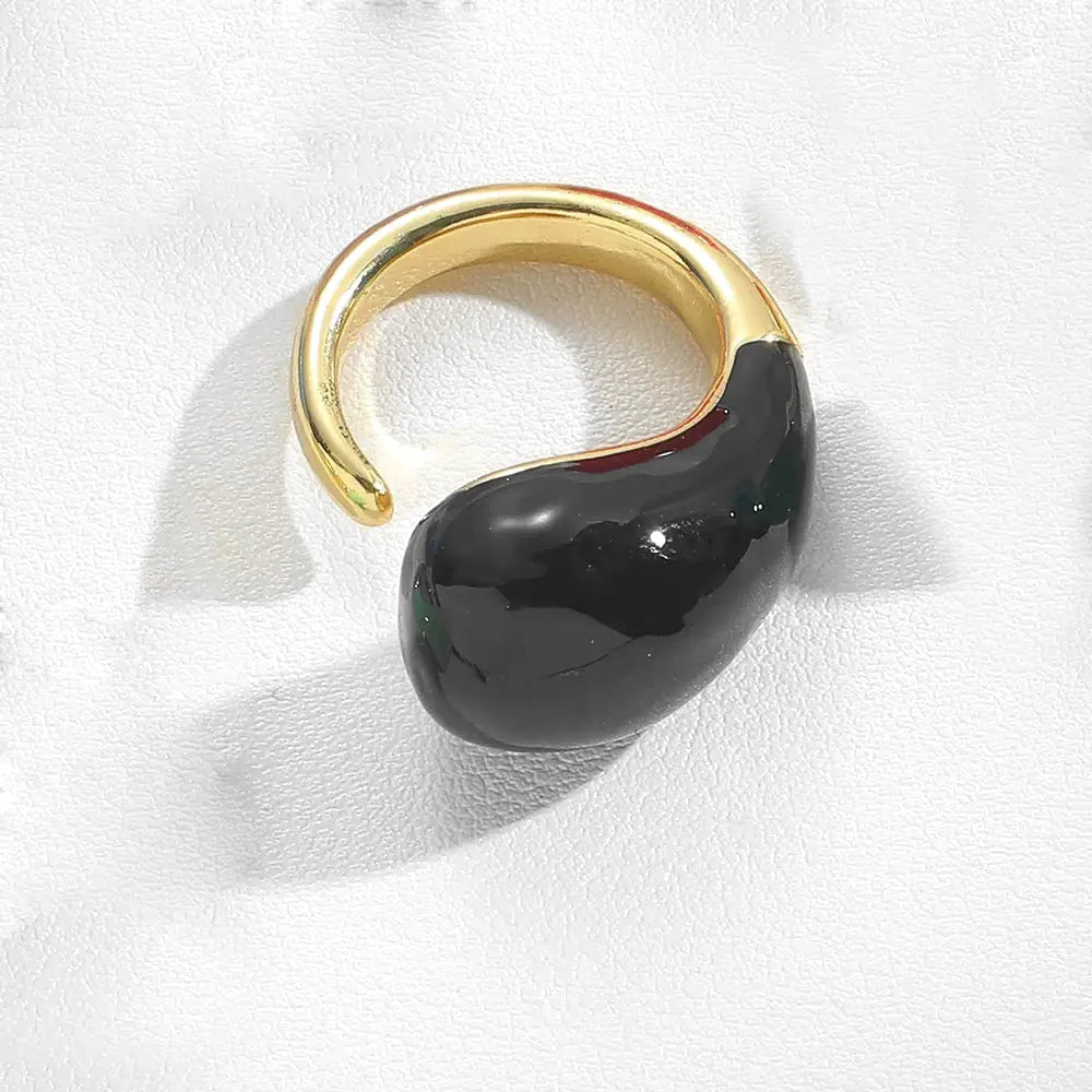 Dew Drop Enamel Ring - Voisson